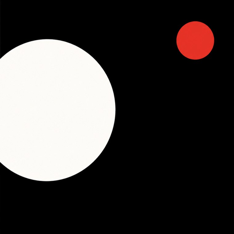 Gabriel Lambert logo — black square, white circle, red dot